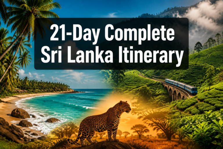 21-Day Complete Sri Lanka Itinerary: Beaches, Hill Country, Wildlife & Culture in One Epic Route