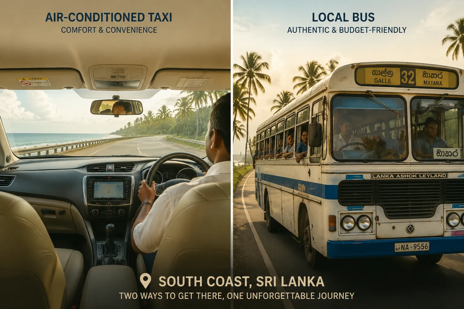 South Coast Destinations and Travel Times